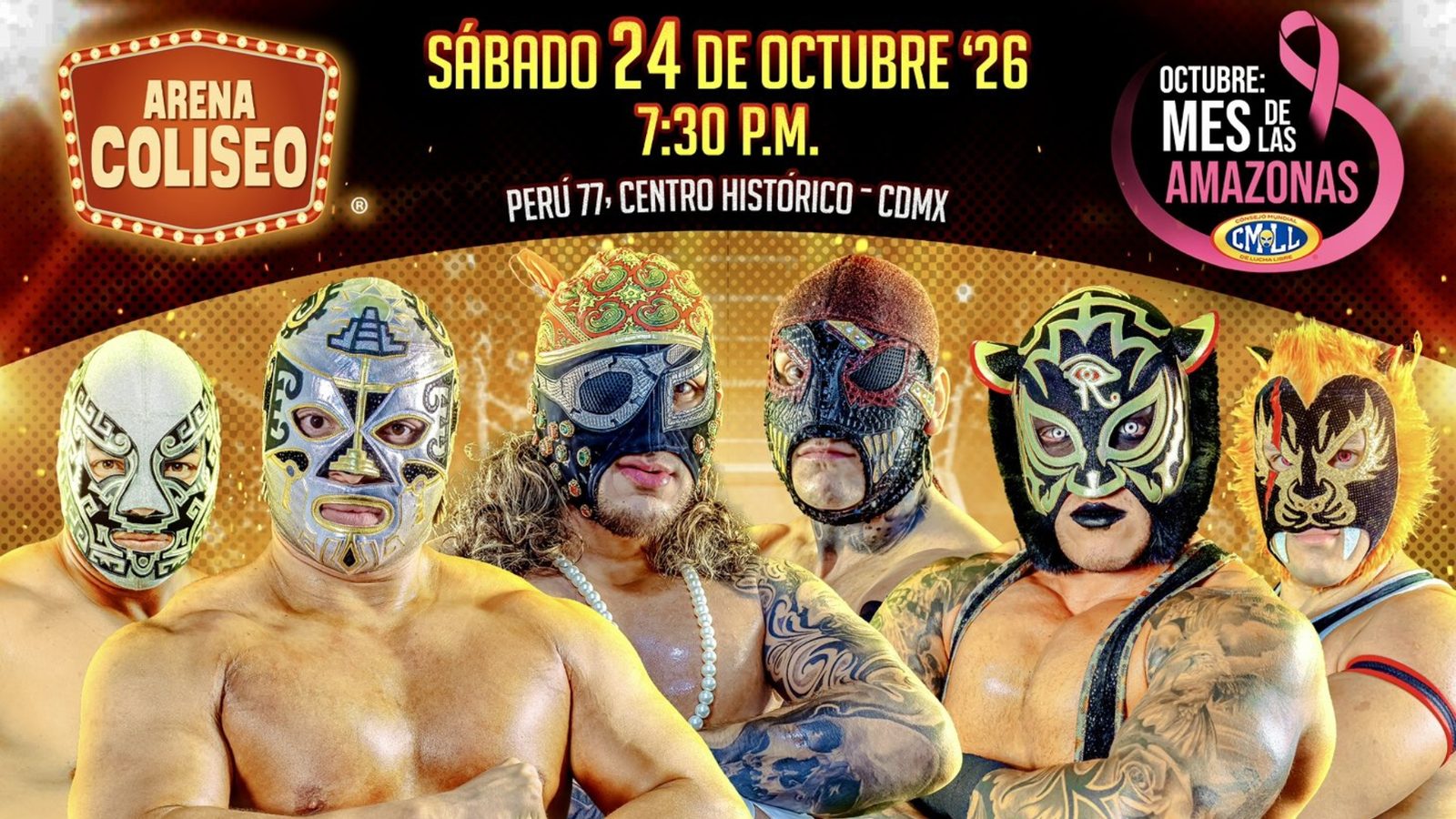 CMLL Announces Full Card for October 24 Arena Coliseo Show