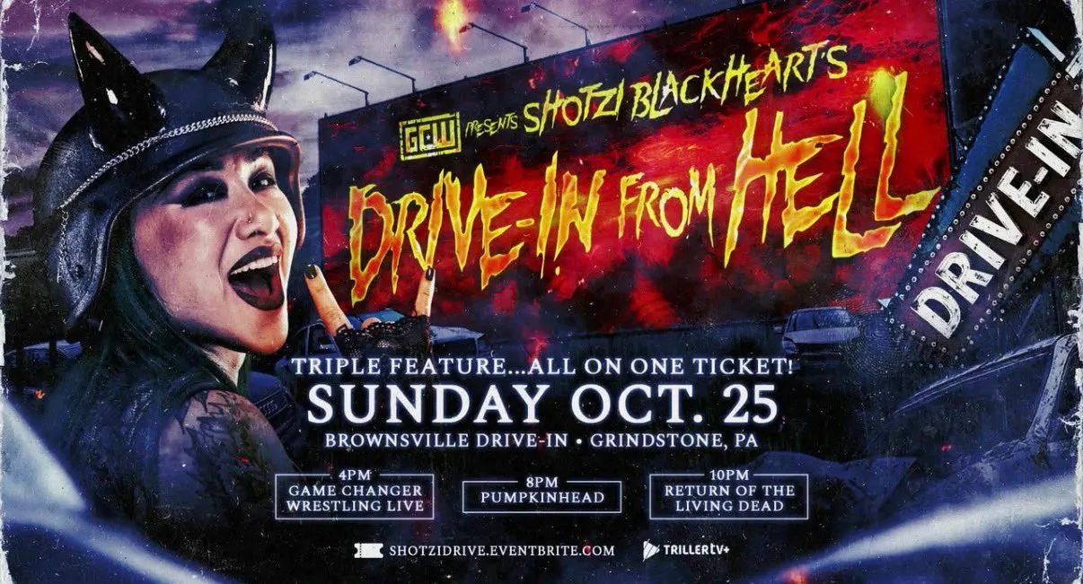 GCW Shotzi Blackheart’s Drive-In From Hell Results
